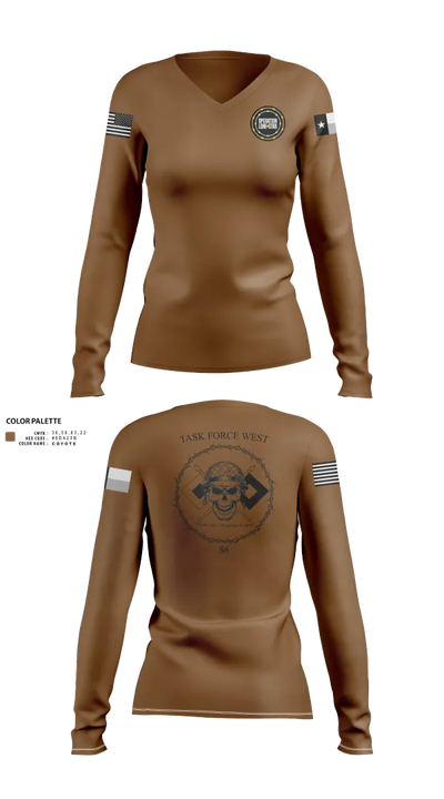 TFW S6 7101474 Women's Long Sleeve V-neck Shirt - 50