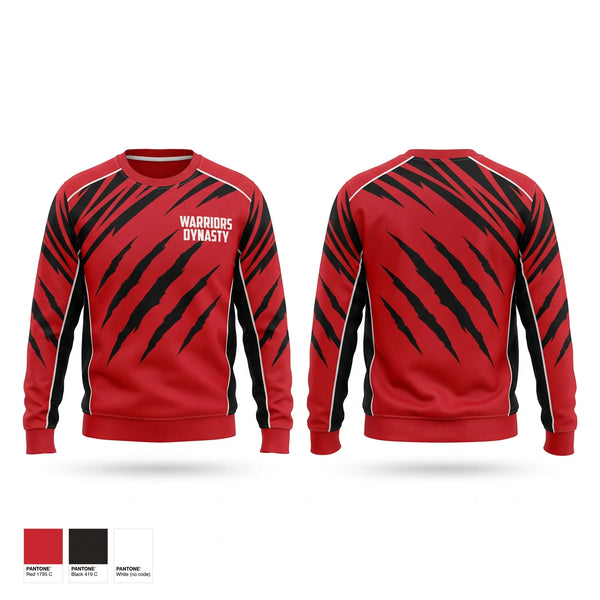 Crew Neck Sweatshirt, Warriors Dynasty, , Teamtime, Team time, sublimation, custom sports apparel, team uniforms, spirit wear, spiritwear, sports uniforms, custom shirts, team store, custom team store, fundraiser sports, apparel fundraiser