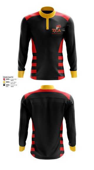 Quarter Zip Jacket, Torches, Men's Basketball, Teamtime, Team time, sublimation, custom sports apparel, team uniforms, spirit wear, spiritwear, sports uniforms, custom shirts, team store, custom team store, fundraiser sports, apparel fundraiser