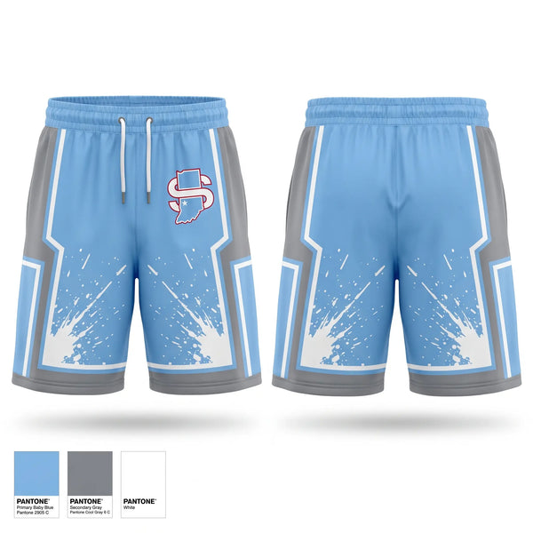 Athletic Shorts With Pockets, Indiana Jr Sycamores, Baseball, Teamtime, Team time, sublimation, custom sports apparel, team uniforms, spirit wear, spiritwear, sports uniforms, custom shirts, team store, custom team store, fundraiser sports, apparel fundraiser