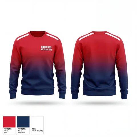 Crew Neck Sweatshirt, Redlands All Stars 14u, Softball, Teamtime, Team time, sublimation, custom sports apparel, team uniforms, spirit wear, spiritwear, sports uniforms, custom shirts, team store, custom team store, fundraiser sports, apparel fundraiser
