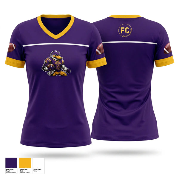 Womens Short Sleeve Vneck Shirt, Ford city ducks, , Teamtime, Team time, sublimation, custom sports apparel, team uniforms, spirit wear, spiritwear, sports uniforms, custom shirts, team store, custom team store, fundraiser sports, apparel fundraiser
