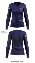 Shawnee Fire District 96623811 Women's Long Sleeve V-neck Shirt - 1