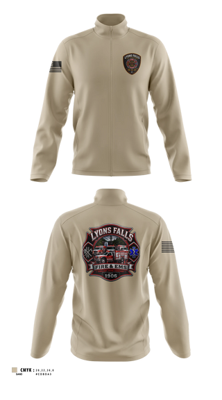 Fleece Jacket, Lyons falls fire, Fire Department, Teamtime, Team time, sublimation, custom sports apparel, team uniforms, spirit wear, spiritwear, sports uniforms, custom shirts, team store, custom team store, fundraiser sports, apparel fundraiser