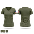 1st battalion 6th marines Women's Short Sleeve V-neck Shirt - 1