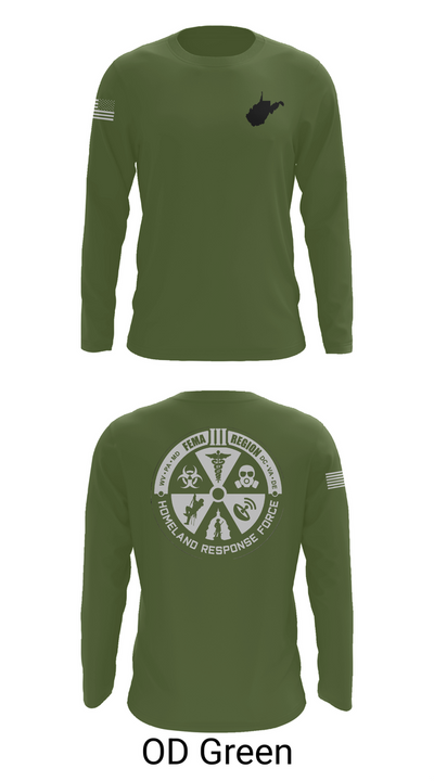 Region 3 Homeland Response Force 34212172 Long Sleeve Performance Shirt 46