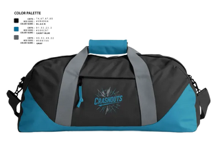 Duffle Bag, CRASHOUTS, Baseball, Teamtime, Team time, sublimation, custom sports apparel, team uniforms, spirit wear, spiritwear, sports uniforms, custom shirts, team store, custom team store, fundraiser sports, apparel fundraiser