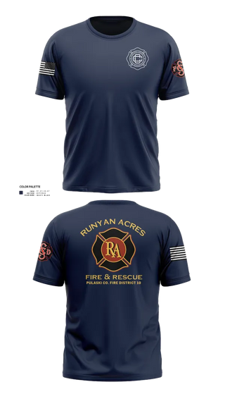 Old School Cotton Feel Shirt, RUNYAN ACRES FIRE DEPARTMENT, , Teamtime, Team time, sublimation, custom sports apparel, team uniforms, spirit wear, spiritwear, sports uniforms, custom shirts, team store, custom team store, fundraiser sports, apparel fundraiser