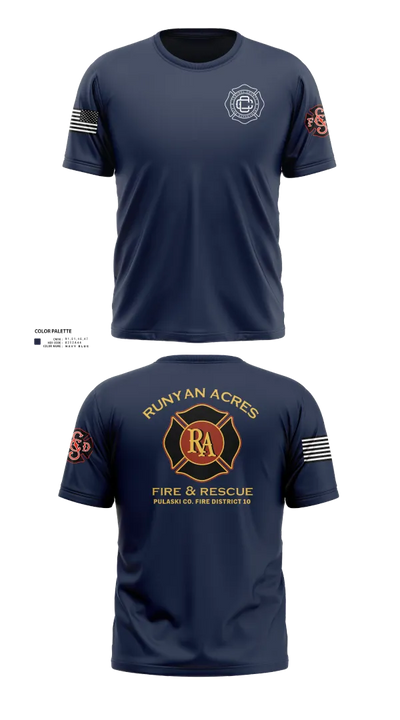 RUNYAN ACRES FIRE DEPARTMENT 34134469 Old School Cotton Feel Shirt - 21