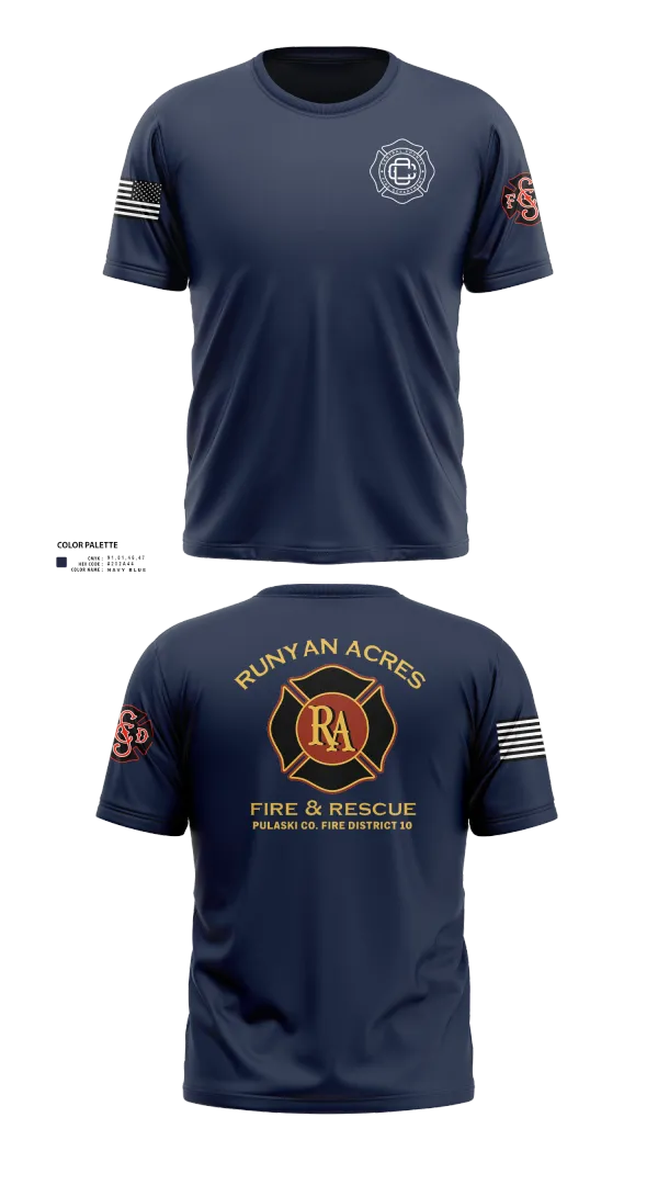 Old School Cotton Feel Shirt, RUNYAN ACRES FIRE DEPARTMENT, , Teamtime, Team time, sublimation, custom sports apparel, team uniforms, spirit wear, spiritwear, sports uniforms, custom shirts, team store, custom team store, fundraiser sports, apparel fundraiser