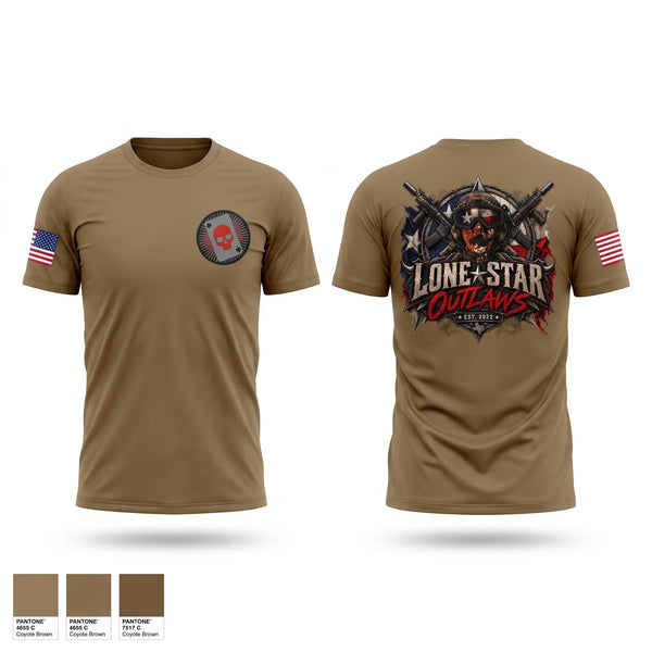 Short Sleeve Performance Shirt, Lone Star Outlaws, Army, Teamtime, Team time, sublimation, custom sports apparel, team uniforms, spirit wear, spiritwear, sports uniforms, custom shirts, team store, custom team store, fundraiser sports, apparel fundraiser