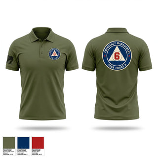 Short Sleeve Performance Polo, EMA Task Force 6, Fire Department, Teamtime, Team time, sublimation, custom sports apparel, team uniforms, spirit wear, spiritwear, sports uniforms, custom shirts, team store, custom team store, fundraiser sports, apparel fundraiser