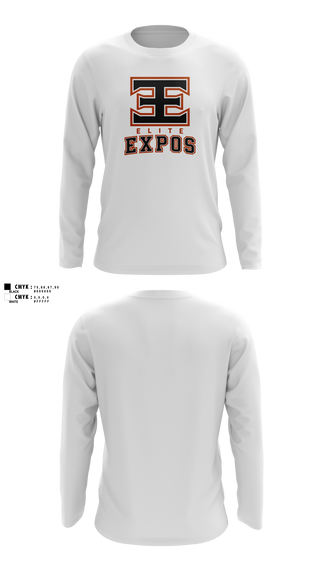 Long Sleeve Performance Shirt, Elite Expos, Baseball, Teamtime, Team time, sublimation, custom sports apparel, team uniforms, spirit wear, spiritwear, sports uniforms, custom shirts, team store, custom team store, fundraiser sports, apparel fundraiser