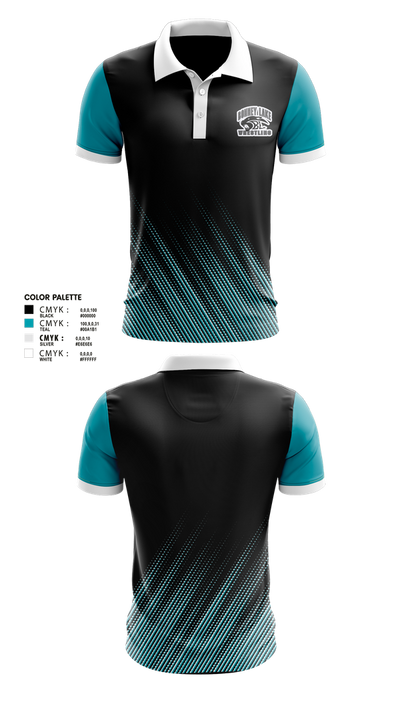 Bonney Lake High School Wrestling 5889785 Short Sleeve Performance Polo - 7