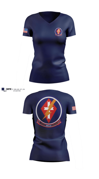 Womens Short Sleeve Vneck Shirt, VMFA-251 Spouses, Marines, Teamtime, Team time, sublimation, custom sports apparel, team uniforms, spirit wear, spiritwear, sports uniforms, custom shirts, team store, custom team store, fundraiser sports, apparel fundraiser