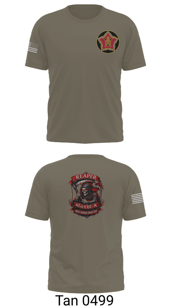 Short Sleeve Performance Shirt, 62ND CEC-A, Army, Teamtime, Team time, sublimation, custom sports apparel, team uniforms, spirit wear, spiritwear, sports uniforms, custom shirts, team store, custom team store, fundraiser sports, apparel fundraiser