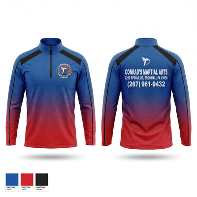 Conrad’s Martial Arts Center Quarter Zip Jacket - 1