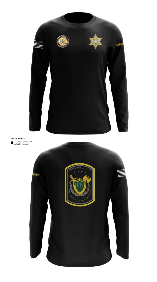 Long Sleeve Performance Shirt, C.C.S.O. CERT, , Teamtime, Team time, sublimation, custom sports apparel, team uniforms, spirit wear, spiritwear, sports uniforms, custom shirts, team store, custom team store, fundraiser sports, apparel fundraiser