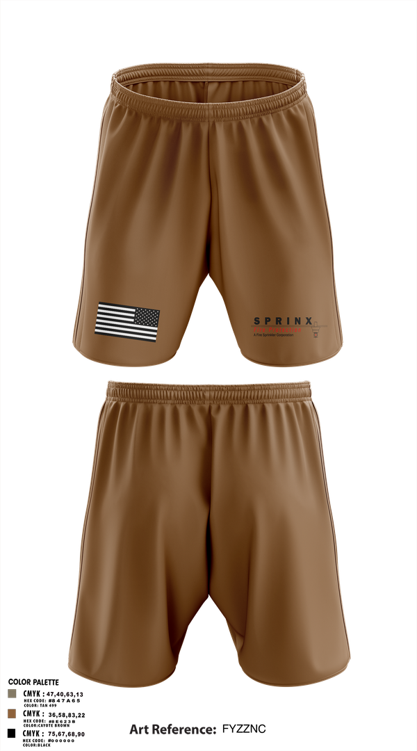 Athletic Shorts With Pockets, SPRINX FIRE PROTECTION, , Teamtime, Team time, sublimation, custom sports apparel, team uniforms, spirit wear, spiritwear, sports uniforms, custom shirts, team store, custom team store, fundraiser sports, apparel fundraiser