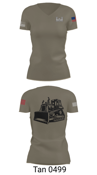 Womens Short Sleeve Vneck Shirt, A co 229th Heavy, , Teamtime, Team time, sublimation, custom sports apparel, team uniforms, spirit wear, spiritwear, sports uniforms, custom shirts, team store, custom team store, fundraiser sports, apparel fundraiser