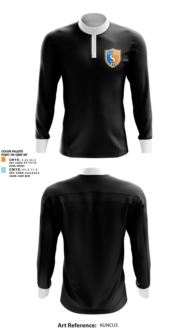 Quarter Zip Jacket, Soccer Club Of Springfield, Men's Soccer, Teamtime, Team time, sublimation, custom sports apparel, team uniforms, spirit wear, spiritwear, sports uniforms, custom shirts, team store, custom team store, fundraiser sports, apparel fundraiser