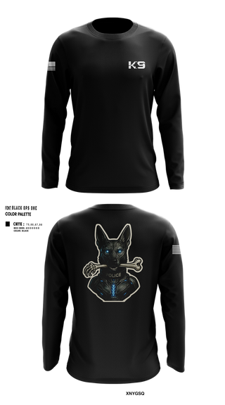 Long Sleeve Performance Shirt, Willoughby K9, Police, Teamtime, Team time, sublimation, custom sports apparel, team uniforms, spirit wear, spiritwear, sports uniforms, custom shirts, team store, custom team store, fundraiser sports, apparel fundraiser