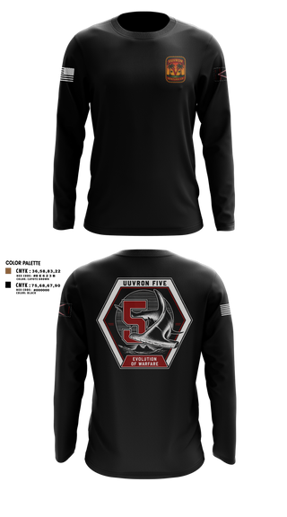 Long Sleeve Performance Shirt, UUVRON 5, Navy, Teamtime, Team time, sublimation, custom sports apparel, team uniforms, spirit wear, spiritwear, sports uniforms, custom shirts, team store, custom team store, fundraiser sports, apparel fundraiser