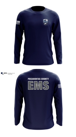 Long Sleeve Performance Shirt, Pocahontas County EMS, EMS/EMT, Teamtime, Team time, sublimation, custom sports apparel, team uniforms, spirit wear, spiritwear, sports uniforms, custom shirts, team store, custom team store, fundraiser sports, apparel fundraiser