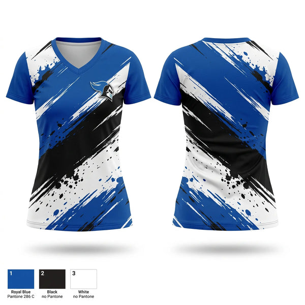 Womens Short Sleeve Vneck Shirt, Mount Saint Mary College Swimming, Swimming, Teamtime, Team time, sublimation, custom sports apparel, team uniforms, spirit wear, spiritwear, sports uniforms, custom shirts, team store, custom team store, fundraiser sports, apparel fundraiser