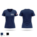 International falls police department Women's Short Sleeve V-neck Shirt - 1