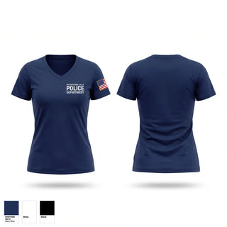 Womens Short Sleeve Vneck Shirt, International falls police department, Police, Teamtime, Team time, sublimation, custom sports apparel, team uniforms, spirit wear, spiritwear, sports uniforms, custom shirts, team store, custom team store, fundraiser sports, apparel fundraiser