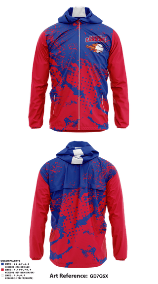 Windbreaker, Camden Cannons, Baseball, Teamtime, Team time, sublimation, custom sports apparel, team uniforms, spirit wear, spiritwear, sports uniforms, custom shirts, team store, custom team store, fundraiser sports, apparel fundraiser