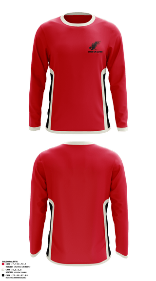 Long Sleeve Performance Shirt, Hawk’em Down, Men's Basketball, Teamtime, Team time, sublimation, custom sports apparel, team uniforms, spirit wear, spiritwear, sports uniforms, custom shirts, team store, custom team store, fundraiser sports, apparel fundraiser