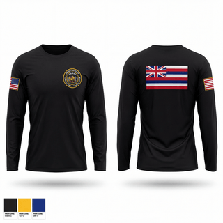 Long Sleeve Performance Shirt, Department Of Corrections and Rehabilitation Honor Guard, Police, Teamtime, Team time, sublimation, custom sports apparel, team uniforms, spirit wear, spiritwear, sports uniforms, custom shirts, team store, custom team store, fundraiser sports, apparel fundraiser