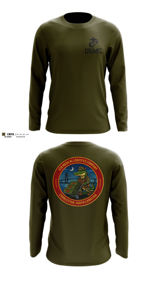 Long Sleeve Performance Shirt, 4th Medical Logistics Company, Marines, Teamtime, Team time, sublimation, custom sports apparel, team uniforms, spirit wear, spiritwear, sports uniforms, custom shirts, team store, custom team store, fundraiser sports, apparel fundraiser