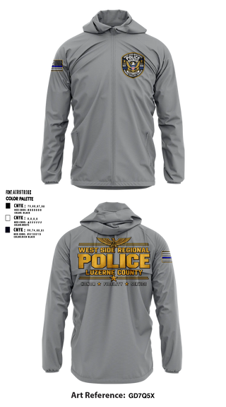 Windbreaker, West Side regional police department, Police, Teamtime, Team time, sublimation, custom sports apparel, team uniforms, spirit wear, spiritwear, sports uniforms, custom shirts, team store, custom team store, fundraiser sports, apparel fundraiser