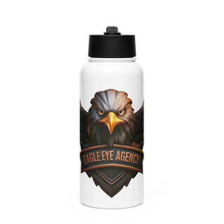 EAGLE EYE AGENCY Stainless Steel Water Bottle with a Straw Lid