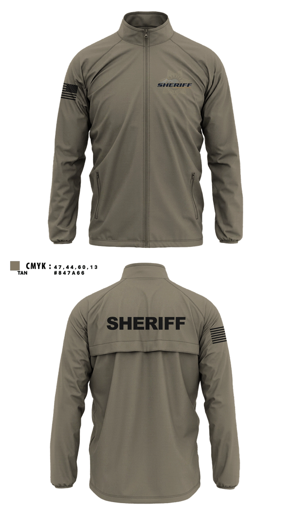 Windbreaker without hood, Flathead County Sheriff's Office, Police, Teamtime, Team time, sublimation, custom sports apparel, team uniforms, spirit wear, spiritwear, sports uniforms, custom shirts, team store, custom team store, fundraiser sports, apparel fundraiser