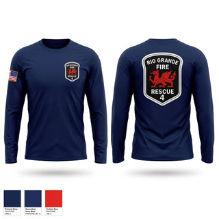 Long Sleeve Performance Shirt, Rio Grande Fire Department, Fire Department, Teamtime, Team time, sublimation, custom sports apparel, team uniforms, spirit wear, spiritwear, sports uniforms, custom shirts, team store, custom team store, fundraiser sports, apparel fundraiser
