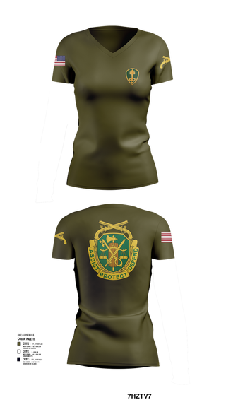 Womens Short Sleeve Vneck Shirt, 785th Military Police Battalion, , Teamtime, Team time, sublimation, custom sports apparel, team uniforms, spirit wear, spiritwear, sports uniforms, custom shirts, team store, custom team store, fundraiser sports, apparel fundraiser