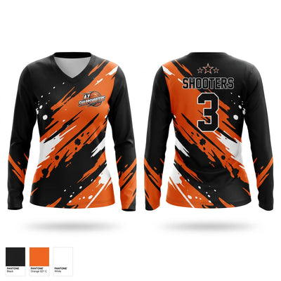 AZ SHARPSHOOTERS Women's Long Sleeve V-neck Shirt - 1