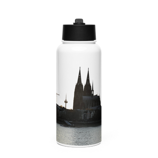 WA1 58063556 Stainless Steel Water Bottle with a Straw Lid