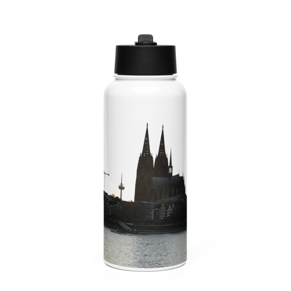 WA1 58063556 Stainless Steel Water Bottle with a Straw Lid