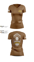 422nd Military Police Company 13862953 Women's Short Sleeve V-neck Shirt - 4