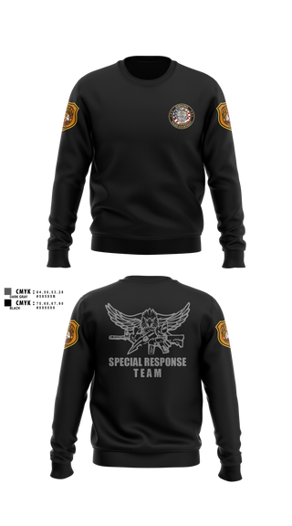 Crew Neck Sweatshirt, Special Response Team, Police, Teamtime, Team time, sublimation, custom sports apparel, team uniforms, spirit wear, spiritwear, sports uniforms, custom shirts, team store, custom team store, fundraiser sports, apparel fundraiser