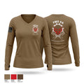 FMS 4A Women's Long Sleeve V-neck Shirt - 1