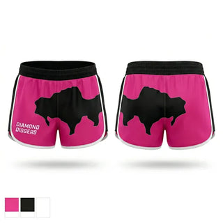Womens Shorts, Diamond Diggers, Women's Volleyball, Teamtime, Team time, sublimation, custom sports apparel, team uniforms, spirit wear, spiritwear, sports uniforms, custom shirts, team store, custom team store, fundraiser sports, apparel fundraiser