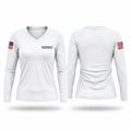 Crime Stoppers of Beaufort County Women's Long Sleeve V-neck Shirt - 1