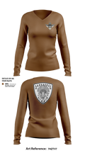 D/4-4 32543921 Women's Long Sleeve V-neck Shirt - 30