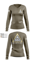 Fort Knox Fight Club Women's Long Sleeve V-neck Shirt - 106